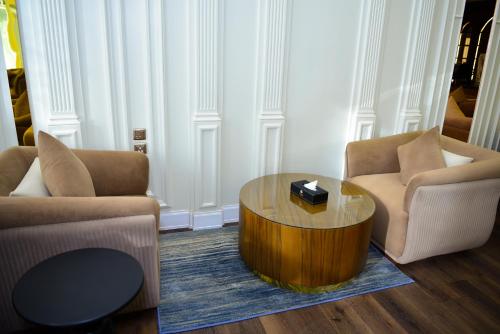 Posezení v ubytování Rose Park Apartment hotel