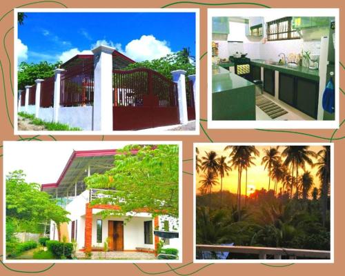 a collage of different pictures of a house at ERN Travellers Inn House in Mindoro in Kabalwa