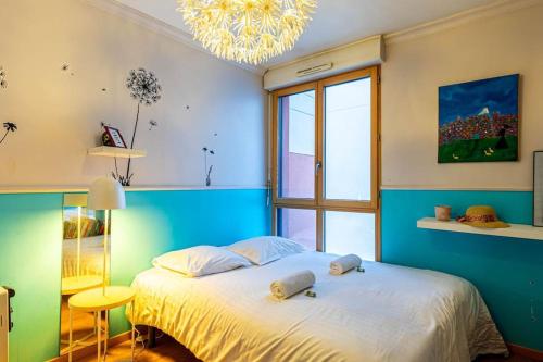 Łóżko lub łóżka w pokoju w obiekcie GuestReady - Heavenly Comfort in Montreuil