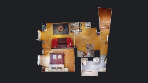 Cette chambre offre une vue sur le plafond. dans l'établissement Celinovacances, à Colmar