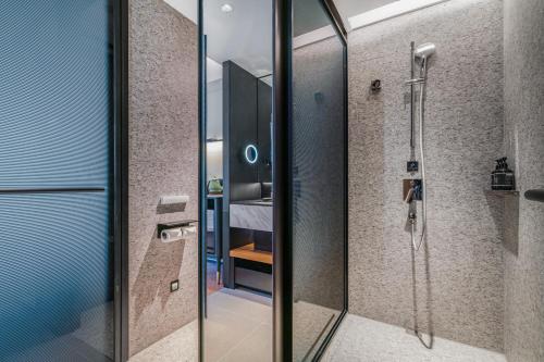 Koupelna v ubytování Intercity Hotel Hangzhou West Lake Huanglong 杭州西湖黄龙城际酒店