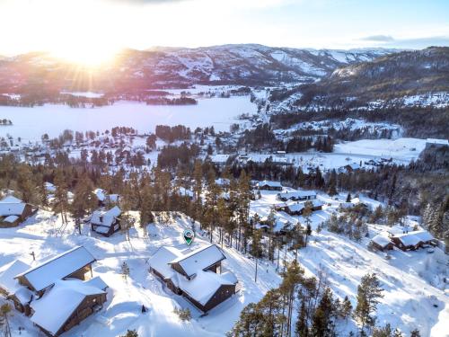 Hytte met een onvergetelijk uitzicht en geweldige omgeving durante el invierno