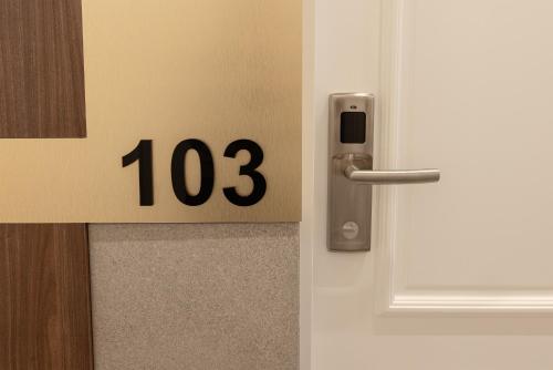 a door with the number on it at RIVA sleep & chill in Valjevo