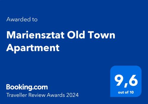 ใบรับรอง รางวัล เครื่องหมาย หรือเอกสารอื่น ๆ ที่จัดแสดงไว้ที่ Mariensztat Old Town Apartment