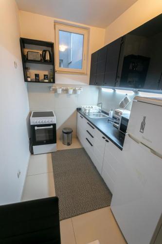 Η κουζίνα ή μικρή κουζίνα στο ANAMARIE Apartment, free parking, Belgrade, Center, SRB