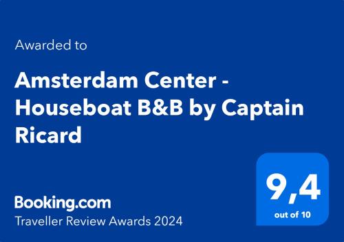 une capture d'écran du barbecue de la péniche australienne centrale par le capitaine dans l'établissement Amsterdam Center - Houseboat B&B by Captain Ricard, à Amsterdam