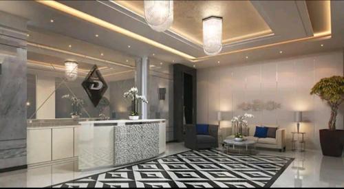 Móttaka eða anddyri á Luxury Abdali apartment
