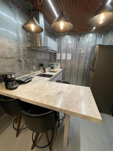 Dapur atau dapur kecil di Ypê Flats e Containers