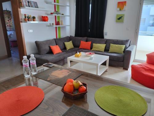 Posezení v ubytování Le petit Chez-vous