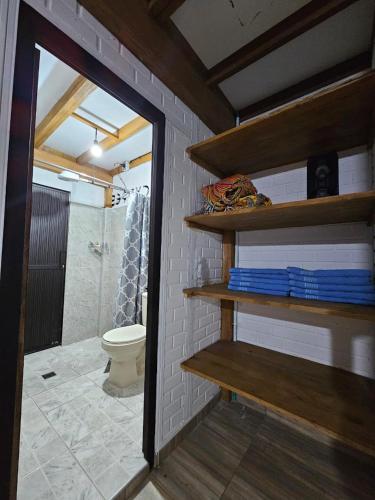 Koupelna v ubytování Chalet Los Sinsontes