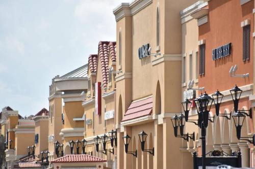 a row of buildings with street lights on them at Cliff View #14 in New Braunfels