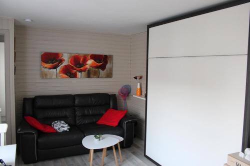 Posezení v ubytování Appartement Studio Wenduine