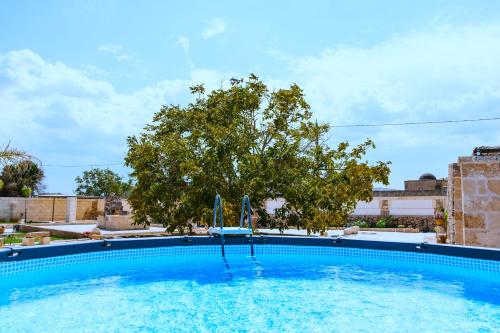 une piscine avec un arbre en arrière-plan dans l'établissement Pajara Enka, à Depressa