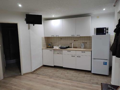 Dapur atau dapur kecil di Csalogány Villa Balatonboglár