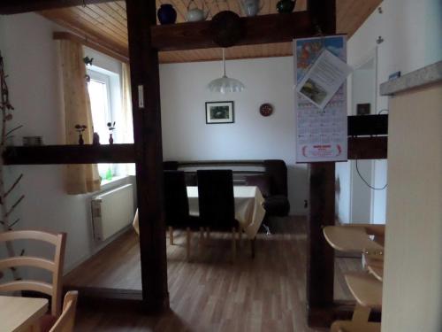 Dapur atau dapur kecil di Doppelhaushälfte in idyllischer Lage, separater Eingang