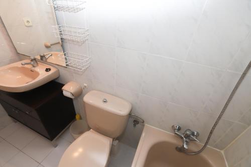 a bathroom with a toilet and a sink at DIFFERENTFLATS Aquario in La Pineda