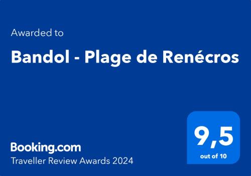 Bandol - Plage de Renécros 면허증, 상장, 서명, 기타 문서