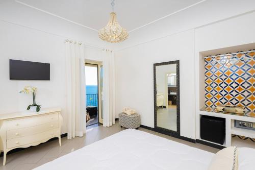 Katil atau katil-katil dalam bilik di Villa Gianlica