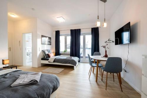 Katil atau katil-katil dalam bilik di SU02 Work & Stay in Groß-Gerau!