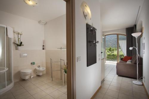 Ett badrum på Appartamenti Al Vigneto