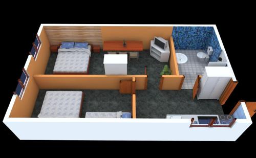 Ένα ή περισσότερα κρεβάτια σε δωμάτιο στο Ada Apartments