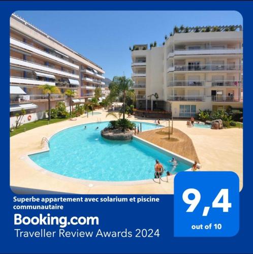 Superbe appartement avec solarium et piscine communautaire