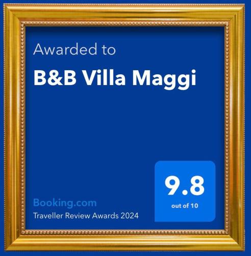 Certifikát, hodnocení, plakát nebo jiný dokument vystavený v ubytování B&B Villa Maggi