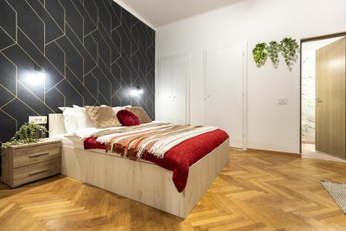 Ein Bett oder Betten in einem Zimmer der Unterkunft Magheru Apartments: Modern, Comfortable, Unforgettable