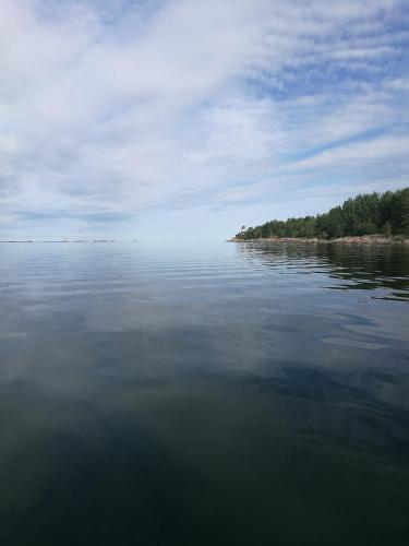 a view of a large body of water at Epokgården in Öregrund