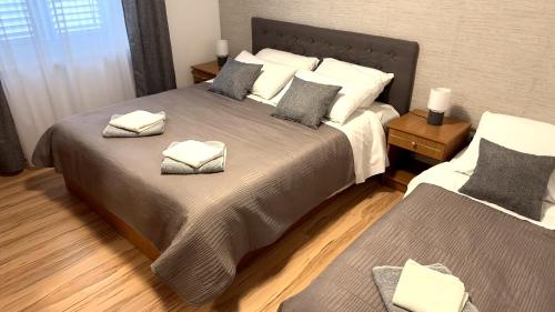 Postel nebo postele na pokoji v ubytování Kaiserwald
