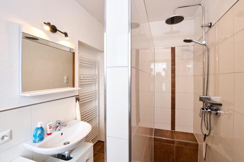 Koupelna v ubytování Ferienwohnung Haus Waldblick