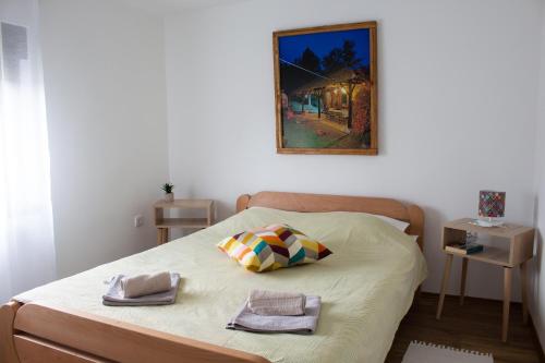 Кровать или кровати в номере Topola vikendica