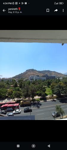サンティアゴにあるApart Hotel AR 2の駐車場の景色
