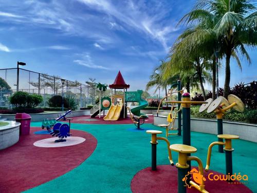 a playground at a resort with a slide at DangaBay in CountryGarden - Fantastic2 #Cowidea in Johor Bahru