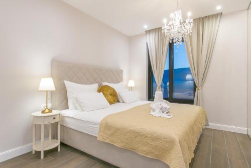 Postel nebo postele na pokoji v ubytování Samstag Split