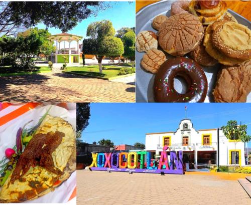 a collage of pictures of different types of pastries at Depa entero 4 personas! in Santa Cruz Xoxocotlán