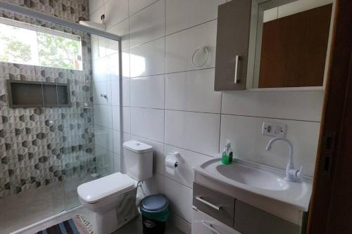Phòng tắm tại Residencial Mineiro