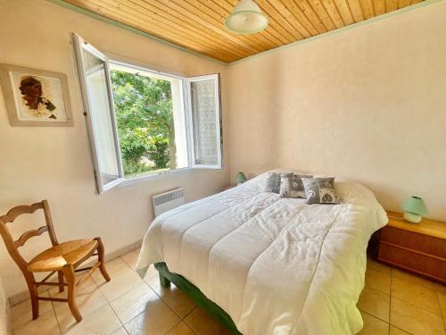 Posteľ alebo postele v izbe v ubytovaní Maison de plain-pied 4 pers., proche centre et plage - FR-1-231-270