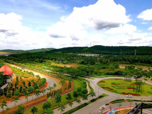 an aerial view of a street with a road at Bell Suite @ Sepang By MHS in Sepang