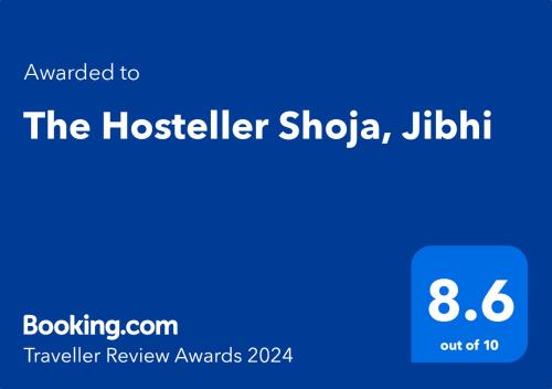 zrzut ekranu komórki z tekstem uaktualnionym do hostelu shka w obiekcie The Hosteller Shoja, Jibhi w mieście Jibhi