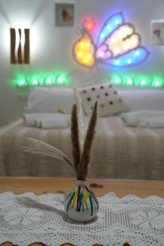 Postel nebo postele na pokoji v ubytování B&B Le Stanze di Nonna Cecè