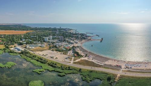 an aerial view of a beach and the ocean at Mera Holiday Resort in Venus