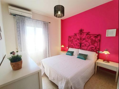 Postel nebo postele na pokoji v ubytování Apartamento Tartessos
