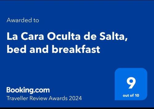 a screenshot of a cell phone with the text wanted to la cara quanta at La Cara Oculta de Salta Bed and Breakfast in Salta