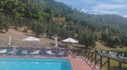 Γενική θέα στο βουνό ή θέα στο βουνό από  αυτό το κατάλυμα σε φάρμα