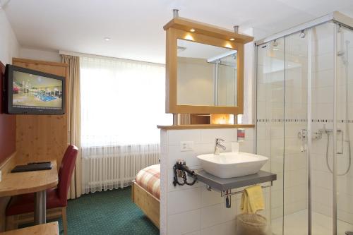 Koupelna v ubytování Hotel Jägerhof
