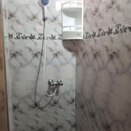 een douche met een föhn in de badkamer bij Berber house in Agadir