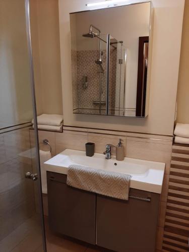 Bilik mandi di Drzewna Apartamenty-Drzewna