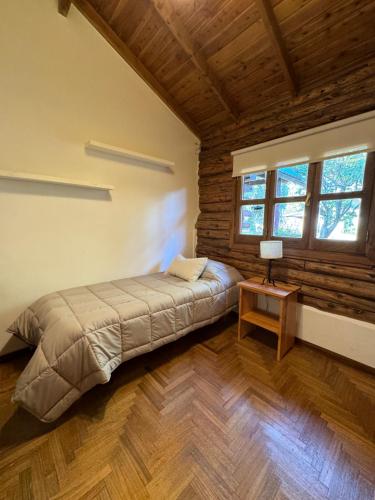 Cabañas Temistoclesにあるベッド