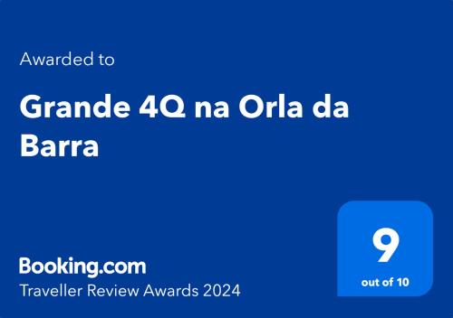 Captura de pantalla de un teléfono celular con theaniaaniaaniaaniaaniaaniaaniaaniaaniaania en Grande 4Q com 2Suites e Terraço na Barra perto praias, en Salvador